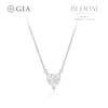 Thumbnail Image 1 of BLOOM Florence 14ct White Gold 1ct Lab Grown Diamond Heart Pendant