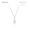 Thumbnail Image 1 of BLOOM Capri 14ct White Gold 0.50ct Lab Grown Diamond Pear Pendant