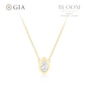 Thumbnail Image 1 of BLOOM Seville 14ct Yellow Gold Seamless 0.30ct Lab Grown Diamond Pear Pendant