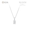 Thumbnail Image 1 of BLOOM Rome 14ct White Gold 0.50ct Lab Grown Diamond Emerald Pendant