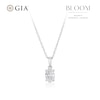 Thumbnail Image 1 of BLOOM Vienna 14ct White Gold 0.50ct Lab Grown Diamond Oval Pendant