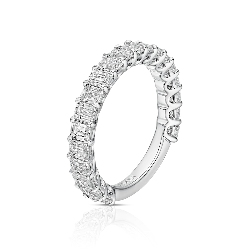 Main Image 2 of BLOOM Rome Platinum 2ct Lab Grown Diamond Emerald Eternity Ring