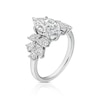 Thumbnail Image 2 of BLOOM Paris Platinum 2.50ct Lab Grown Diamond Marquise Floral Ring