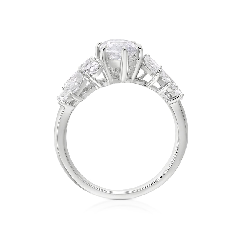 Main Image 3 of BLOOM Paris Platinum 2.50ct Lab Grown Diamond Marquise Floral Ring