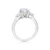 Thumbnail Image 3 of BLOOM Paris Platinum 2.30ct Lab Grown Diamond Marquise & Heart Trilogy Ring