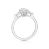 Thumbnail Image 3 of BLOOM Paris Platinum 1.28ct Lab Grown Diamond Marquise & Tapered Baguette Trilogy Ring