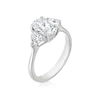 Thumbnail Image 2 of BLOOM Vienna Platinum 2ct Lab Grown Oval & Trillion Diamond Trilogy Ring