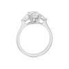 Thumbnail Image 3 of BLOOM Vienna Platinum 2ct Lab Grown Oval & Trillion Diamond Trilogy Ring