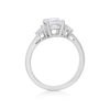 Thumbnail Image 3 of BLOOM Venice Platinum 1.50ct Lab Grown Diamond Radiant Trilogy Ring