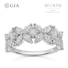 Thumbnail Image 1 of BLOOM Paris Platinum 1.50ct Lab Grown Diamond Marquise & Round Ring