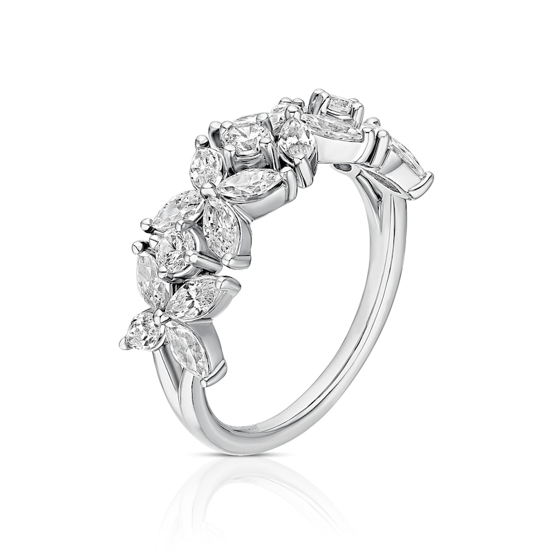 Main Image 2 of BLOOM Paris Platinum 1.50ct Lab Grown Diamond Marquise & Round Ring