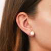 Thumbnail Image 3 of Lauren Ralph Lauren Silver Tone 8mm Faux Pearl Stud Earrings