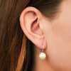 Thumbnail Image 2 of Lauren Ralph Lauren Silver Tone 10mm Faux Pearl Drop Earrings