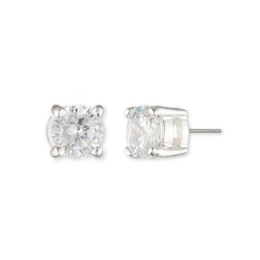 Lauren Ralph Lauren Silver Tone 5mm Stone Set Stud Earrings