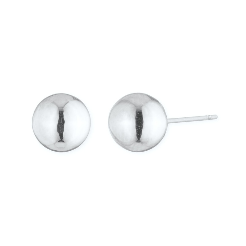 Main Image 1 of Lauren Ralph Lauren Silver Tone 6mm Ball Stud Earrings