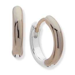 Lauren Ralph Lauren Two Tone 11mm Huggie Earrings