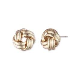 Lauren Ralph Lauren Gold Tone Knot Stud Earrings