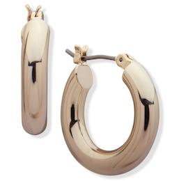 Lauren Ralph Lauren Gold Tone Small Hoop Earrings