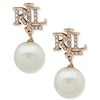 Thumbnail Image 1 of Lauren Ralph Lauren Gold Tone & Logo Faux Pearl Drop Earrings