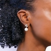 Thumbnail Image 2 of Lauren Ralph Lauren Gold Tone & Logo Faux Pearl Drop Earrings