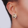 Thumbnail Image 2 of Lauren Ralph Lauren Gold Tone Tortoise Crest Stud Earrings