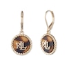 Thumbnail Image 1 of Lauren Ralph Lauren Gold Tone & Tortoise Logo Drop Earrings