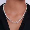 Thumbnail Image 3 of Lauren Ralph Lauren Silver Tone 17&quot; Bead Collar Necklace