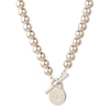 Thumbnail Image 1 of Lauren Ralph Lauren Signature Gold Tone 17&quot; Beaded Logo Padlock Necklace