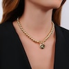 Thumbnail Image 2 of Lauren Ralph Lauren Signature Gold Tone 17&quot; Beaded Logo Padlock Necklace