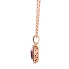 Thumbnail Image 2 of Le Vian 14ct Rose Gold 19&quot; 0.40ct Diamond & Rhodolite Heart Shaped Halo Necklace