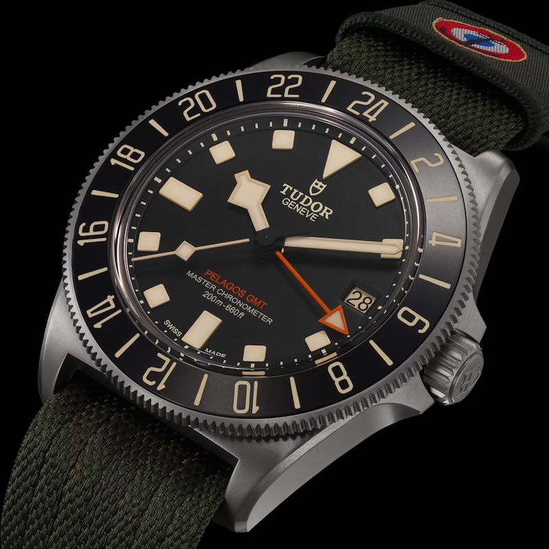 Main Image 5 of Tudor Pelagos FXD GMT 42mm Titanium & Green Fabric Strap Watch