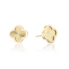 Thumbnail Image 1 of 9ct Yellow Gold Diamond Cut Clover Stud Earrings