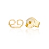 Thumbnail Image 2 of 9ct Yellow Gold Diamond Cut Clover Stud Earrings