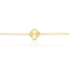 Thumbnail Image 2 of 9ct Yellow Gold Diamond Cut Clover Charm Bangle