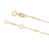 Thumbnail Image 3 of 9ct Yellow Gold 7&quot; Diamond Cut Clover Charm Bracelet