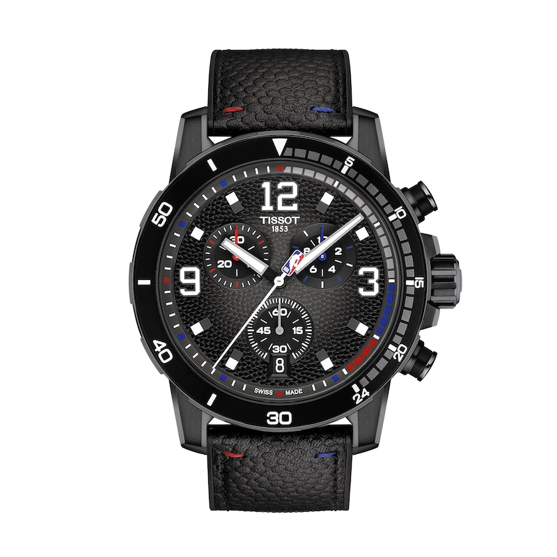 Main Image 1 of Tissot Supersport NBA Black Leather Strap Special Edition Watch