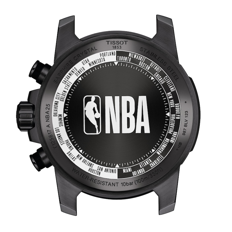 Main Image 2 of Tissot Supersport NBA Black Leather Strap Special Edition Watch