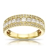 Thumbnail Image 1 of 18ct Yellow Gold 1ct Total Diamond Three Row Eternity Ring