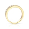 Thumbnail Image 3 of 18ct Yellow Gold 1ct Total Diamond Three Row Eternity Ring