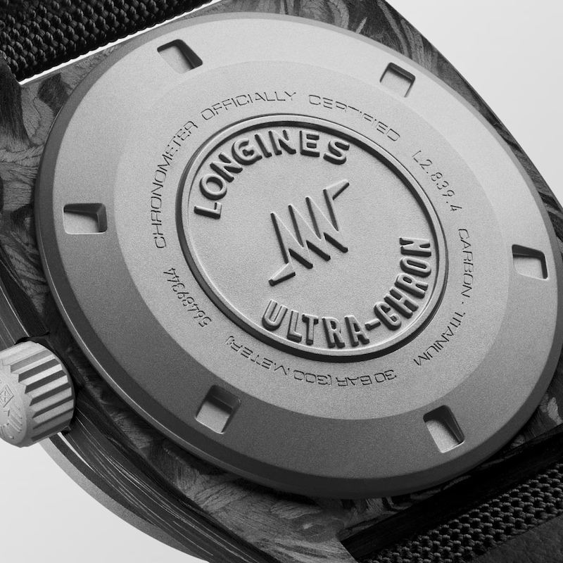 Main Image 3 of Longines Ultra Chron Carbon 43mm Automatic Titanium & Nylon Strap Watch