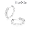 Thumbnail Image 1 of Blue Nile 14ct White Gold 16mm 1ct Diamond Hoop Earrings