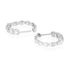 Thumbnail Image 2 of Blue Nile 14ct White Gold 16mm 1ct Diamond Hoop Earrings