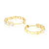 Thumbnail Image 2 of Blue Nile 14ct Yellow Gold 16mm 1ct Diamond Hoop Earrings