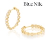 Thumbnail Image 1 of Blue Nile 14ct Yellow Gold 22mm 2ct Diamond Hoop Earrings