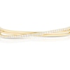 Thumbnail Image 2 of Blue Nile 14ct Yellow Gold 1ct Diamond Crossover Bangle