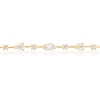 Thumbnail Image 2 of Blue Nile 14ct Yellow Gold 2.50ct Diamond Mixed Cut Station Bracelet