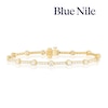 Thumbnail Image 1 of Blue Nile 14ct Yellow Gold 3ct Diamond Station Bracelet