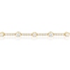 Thumbnail Image 2 of Blue Nile 14ct Yellow Gold 3ct Diamond Station Bracelet