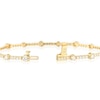 Thumbnail Image 3 of Blue Nile 14ct Yellow Gold 3ct Diamond Station Bracelet