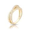 Thumbnail Image 2 of Blue Nile 14ct Yellow Gold 0.50ct Diamond Crossover Ring